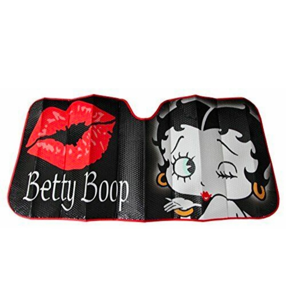 Betty Boop timeless Black Accordion Style Car Truck Front Windshield Soun